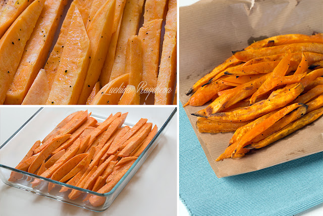 Печени „пържени“ сладки картофи на фурна